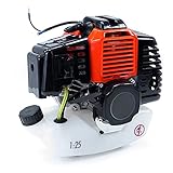 Benzin-Verbrennungsmotor 2-Takt 42 cc Universal Einzylinder Luftkühlung für Freischneider Rasenmäher Rasentrimmer Hochentaster Seilzugstarter