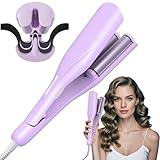 Sadodo UK-STECKER 36mm Welleneisen Lockenstab,Kreppeisen Haar Cremper,Große Wellen Locken,Wasserwellen,Mermaid Waves,Französischer French Wave Lockeneisen Wellen Eisen für Lange/Kurze Haare