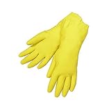 Größe L – 30,5 cm – Gloves Legend – Gelb Latex Haushalt Küche Reinigung Geschirrspülen, wiederverwendbare Handschuhe – 18 mm – 12 Paar (24 Handschuhe)