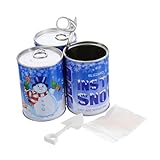 Cabilock 3 Satz Künstlicher Schneespray Dosen Tragbare Weihnachtsdeko für Party Kunstschnee zum Basteln Leicht und Einfach mit Wasser Aktivierbar für Fotografie und Zufällige Farbe