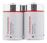 Thomson - Pack mit 2 Alkali-Batterien LR20 D 1,5V