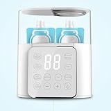 Babyflaschenwärmer 2 Flaschen Babymilch-Nahrungswärmer Auftauen mit 24H Konstantmodus Intelligente Temperaturkontrolle LCD Display 9-in-1 Heizung Muttermilchwärmer für Muttermilch Formel