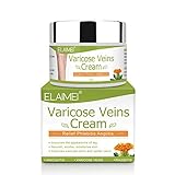 Krampfadern Creme, 50g Venensalbe Beine Care Salbe, Krampfadern Selbst Entfernen und Besenreiser Entfernen Creme, Varicose Veins Cream Verbessert die Blutzirkulation für schimmernde Beine