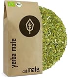 Yerba Mate Tee BIO 1KG ● gereift ● luftgetrocknet ● rauchfrei ● plastikfrei ● fair ● Matetee aus Mateblättern, Mateaststückchen und Mateblattpulver ● DE-ÖKO-006