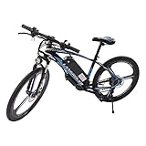 PUDLOR E Bike, 26 Zoll E-Mountainbike Mit 3 Fahrmodi E-Bike Mountainbike 21 Gänge Elektrofahrrad Doppelscheibenbremsen ebike Männer und Frauen Bikes, für das Fahren auf Einer Vielzahl von Pfaden