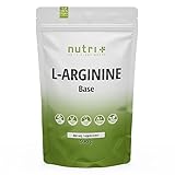 L-Arginin Base Pulver 500g - höchste Dosierung - pflanzlich durch Fermentation - reines L-Arginine Powder - Vegan - Neutral - ohne Zusatz - Premiumqualität