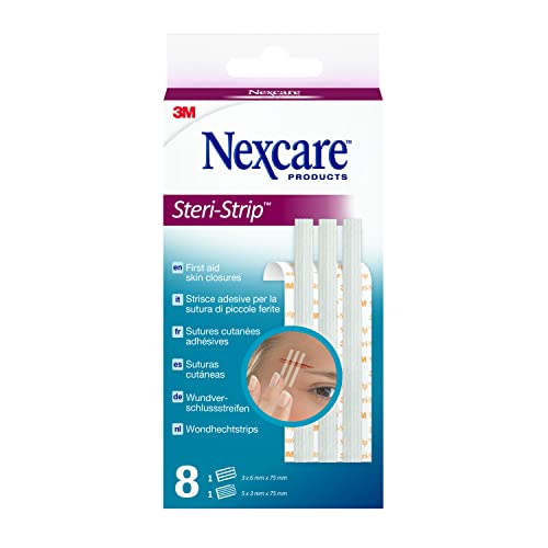 Nexcare Steri-Strip Wundverschlussstreifen, assortiert, 8/Packung , 8 Stück (1er Pack)