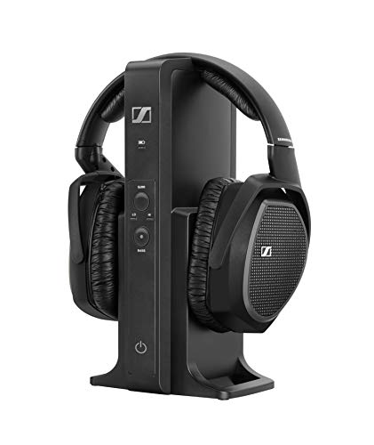 Sennheiser RS 175-U Digitaler drahtloser TV-Over-Ear-Kopfhörer - Bassverstärkung und Surround-Sound für Heim- und TV-Entertainment-Systeme, schwarz