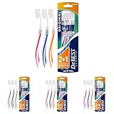 Dr.BEST Original Zahnbürste, Mittel, Vorteilspack (2 Stück + 1 Stück Gratis), hilft, das Zahnfleisch zu schützen (Packung mit 4)