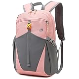 Outplea 12L Wanderrucksack Klein Leichter, Kleiner Rucksack Lässig Herren Damen, Mini Daypacks für Wandern Radfahren Outdoor Schule, Rosa