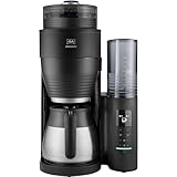 Melitta AromaFresh Therm Pro X - Kaffeemaschine mit Mahlwerk, Filterkaffeemaschine mit Thermokanne und entnehmbarem Wassertank, für bis zu 8 Tassen Kaffee, schwarz