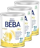 BEBA Junior 1+ Milchgetränk ab dem 1. Geburtstag, Babynahrung mit HMO 2'-FL, nur Laktose, ohne Palmöl, 3er Pack (3 x 800g)