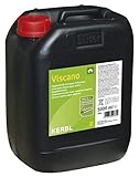 Kerbl Sägekettenöl H Viscano (5 Liter Kanister, Viskosität bei 40 °C: 100 mm²/s, mineralisches Hochleistungs-Kettenöl) 29860, schwarz