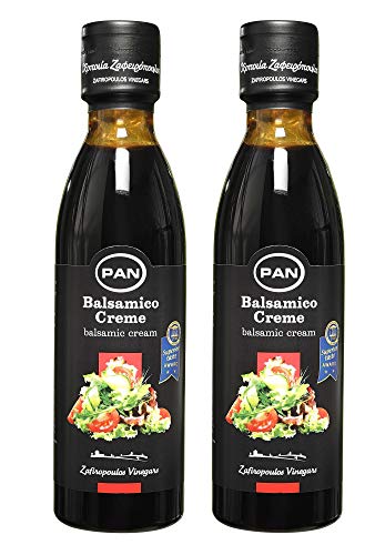Premium Balsamico Creme | mit natürlichem Zucker | griechischer fruchtiger Balsamico | 2x 250 ml Flasche