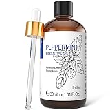 HIQILI Pfefferminzöl 30ML, 100% Natürliche Aromatherapie Minzöl für Gesicht, Kerze Machen, Diffusor, Haut & Haare-1 Fl Oz