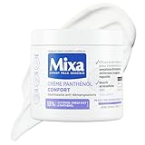 Mixa Expert Creme für empfindliche Haut – Panthenol Komfort – gegen Juckreiz – sehr trockene und reaktive Haut – Gesicht, Körper, Hände – Baby, Kinder, Erwachsene, hypoallergen – ohne Parfüm – 400 ml