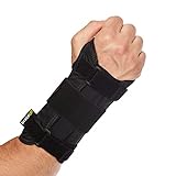 BraceUP Handgelenkstütze mit Metall Linke und Rechte Hand - Handgelenkbandage, Handgelenk Bandagen, für SehnenscheidenEntzündung (L/XL, Rechte Hand)