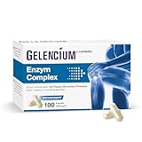 GELENCIUM® Enzym Complex - Höchste Enzym-Tagesdosis: 1.500 mg - Mit Rutin als pflanzlichem Enzym-Aktivator - 100 Kapseln