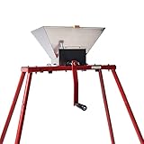 SQUEEZE master 7L Mit Ständer Obstmühle Edelstahl Apfel Apfelpresse Traubenmühle Maischemühle Obstpresse mit Handkurbel