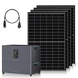 ECO-WORTHY Balkonkraftwerk mit Speicher,5.12kwh Marstek Jupiter C+ Stromspeicher,4×430W Solarpanels, 4 MPPTs (PV Max 2400W),Plug&Play Installation, Solaranlage Komplettset für Dach Haus Balkon Garten