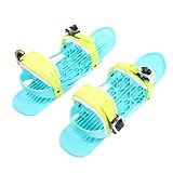 RiToEasysports Mini Short Ski Skates, Verstellbare Kurze Snowskates Snowblades Skiboard Skier für Winterschuhe (kleine Größe)