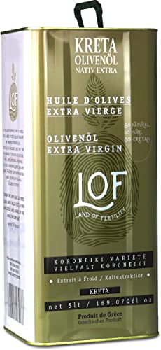 KRETA | L.O.F. griechisches extra natives Olivenöl | Koroneiki | Premium Speiseöl 5 Liter Kanister