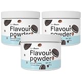 GymBeam Flavour Pulver - leckere Geschmackspulver, hoher Ballaststoffanteil aus Zichorien, nur 10 Kalorien pro Portion, ideal zur Aromatisierung (250 g (3er pack), Cookies&Cream with Chocochips)