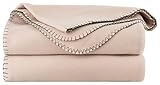 Tarrington House Fleecedecke 150x200cm Kuscheldecke Wohndecke + 1 HLKauf Notizblock