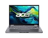 Acer Aspire Spin 14 (ASP14-51MTN-78QB) Convertible Notebook | 14' WUXGA Touch-Display | Intel Core 7 150U | 16 GB RAM | 1 TB SSD | Intel Grafik | Windows 11 | QWERTZ Tastatur | grau