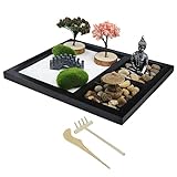 1 Satz Desktop-Schmuck bürodeko büro Dekoration fensterdekoration zengarten fleab Bonsai-Baum-Kit Tischdekorationen sandkasten bastelset Schreibtischschmuck Sandtischkunst hölzern Abaodam