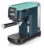 Ariete 1399 Espressomaschine Light Aquamarine, für Pulver und ESE-Pads, 1300 W, Fassungsvermögen 1,1 l, 15 bar Druck, Filter 1, 2 Tassen und ESE-Pads, Cappuccino, grün