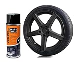 Foliatec Sprühfolie Auto Felgenfolie Sprüh Lack Spraydose Abziehbar, Gute Deckkraft, schwarz matt, 1x 400ml