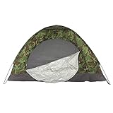 Trintion Wurfzelte Camping Kuppelzelt Wasserdichtes Camouflage Wanderzelt 2-3 Personen Campingzelt mit Tragetasche für Camping Reise Trekking 200x150x110cm