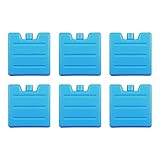 VonBueren 6 x Mini Kühlakkus für Kühltasche und Kühlbox 7,5 x 7,1 x 1,7 cm klein | 75 g je Kühlakku
