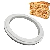 Fravsiu Pizzaring - Kreis Stencil Pizza Prep Tool Abdeckung für Käse-Pizzakruste, Ring für Pizza-Gewürz Pizzaschneider Rostfreier Pizzaring Werkzeug für