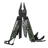 Leatherman Signal Multi-Tool - 19 Werkzeuge für Camping & Survival - Grün, Mit Nylonholster