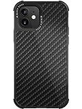 Black Rock - Handyhülle Robust Case Real Carbon Hülle passend für Apple iPhone 12 Mini I Karbon, Fiber Cover (Carbon Schwarz)