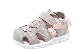 KangaROOS Unisex Baby K-Mini Sandalen, Vapor Grey/English Rose Glitter 2109, 21 EU