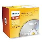 Philips CD-RW CD Rohlinge 700MB 4x-12x (10 Stück)