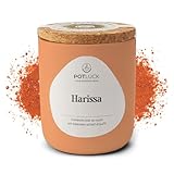 POTLUCK | Harissa | Gewürzzubereitung im Keramiktopf | 60g | Vegan, glutenfrei und mit natürlichen Inhaltsstoffen