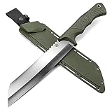 ODENWOLF W Machete - Machete Survival - Machete scharf echt aus D2 Stahl - Großes Buschmesser geeignet für jegliche Bushcraft & Outdoor Aktivitäten - Machete Garten auch geeignet für Gartenarbeit