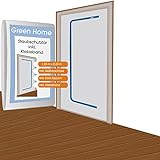 Green Home Staubschutztür (Vlies) inkl. doppelseitigem Klebeband und 2-seitigem Reißverschluss aus staubdichtem Vlies