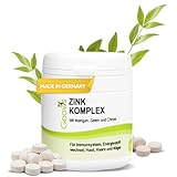 Geovis Zink Komplex - hochdosiert - 90 Tabletten mit je 10mg Zink + Mangan, Selen und Chrom - Mineralien und Spurenelemente - Stoffwechsel und Immunsystem - VEGAN - Nahrungsergänzung