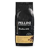 Pellini N.3 Gran Aroma, Kaffeebohnen für Espresso 1kg, 100% Arabica-Mischung mit einem Kräftigen und Harmonischen Geschmack, Langsam Geröstete Kaffeebohnen