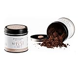 Muscovado Zucker N°651 - dunkel, mit edler nussiger Karamellnote, in eleganter Gewürzdose mit doppeltem Aromadeckel, Inhalt: 75g
