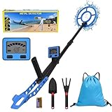 Metalldetektor,Kinder Metalldetektoren mit LCD-Display und Wasserdichter Suchspule,57-110cm Metalldetektor Profi Set Hochempfindlicher Metallsuchgerät für Erkundung im Freien