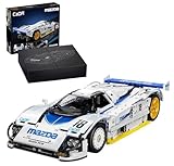 MOCSETS Technik Auto für CADA Mazda 787B Rennauto C63007W, Modellauto-Bausatz im Maßstab 1:10, Klemmbausteine Rennwagen aus 1797+ Teile (Keine Motor)