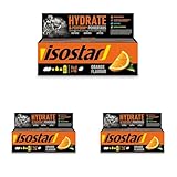 Isostar - Hydrate & Perform Powertabs mit Orangengeschmack - Brausetabletten für Isotonische Getränke - 10 Tabletten - 190908 (Packung mit 3)