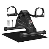 Pedaltrainer, Beintrainer für Zuhause, Leisem Motor, 6 Geschwindigkeitsstufen, Heimtrainer Senioren Rehabilitation Zuhause Fitnessgeräte