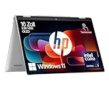 HP Envy x360 2-in-1 Convertible Copilot+,Laptop | Intel Core Ultra 7 155U mit integrierter KI | 16” OLED Touchscreen | 16GB RAM | 1TB SSD | Integrierte Intel Grafikkarte | Windows11 | QWERTZ | Silber